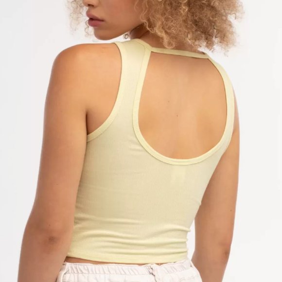 DESTINED Cut Out Back Tank Top - Picture 1 of 2